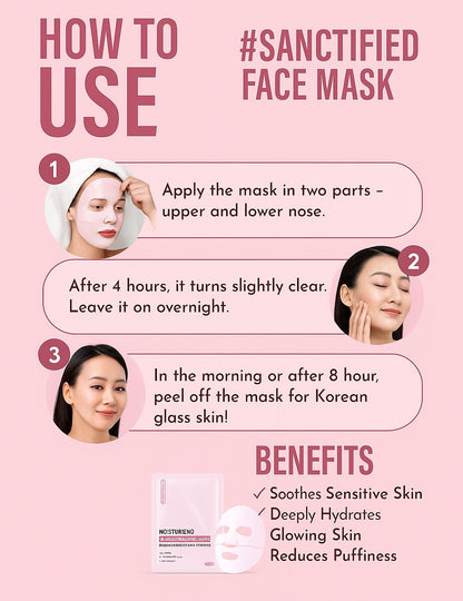 SAIQUE™ – Salmon DNA Collagen face Mask| Korean Hydration and Glow Overnight
